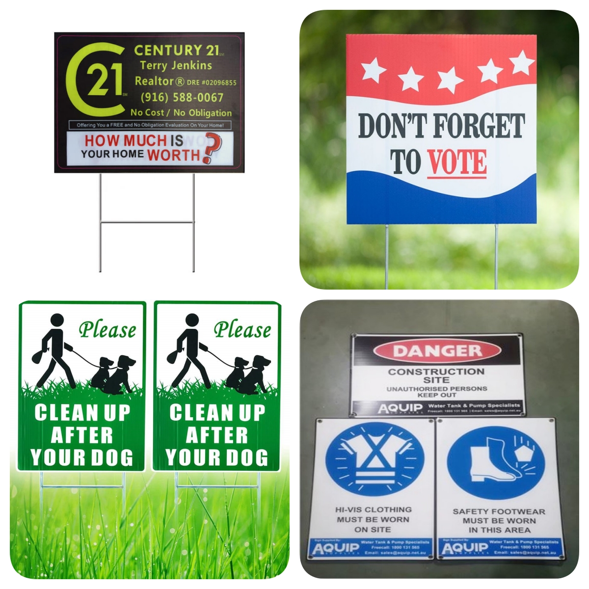 Recycling Coroplast Signs