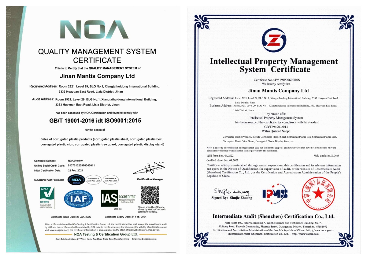 certificates